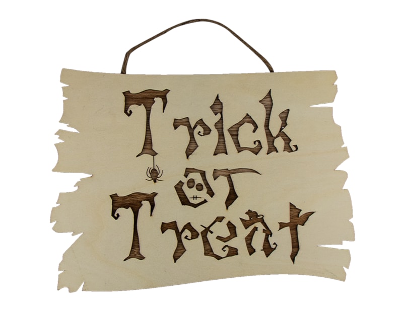 Wholesale Halloween Wooden Hanging Sign | Gem imports Ltd.