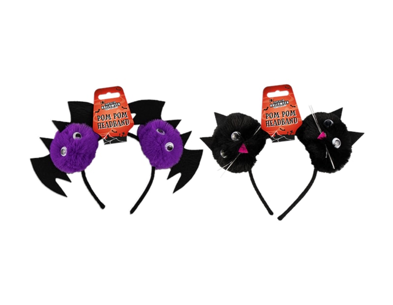 Wholesale Halloween Pom Pom Headband