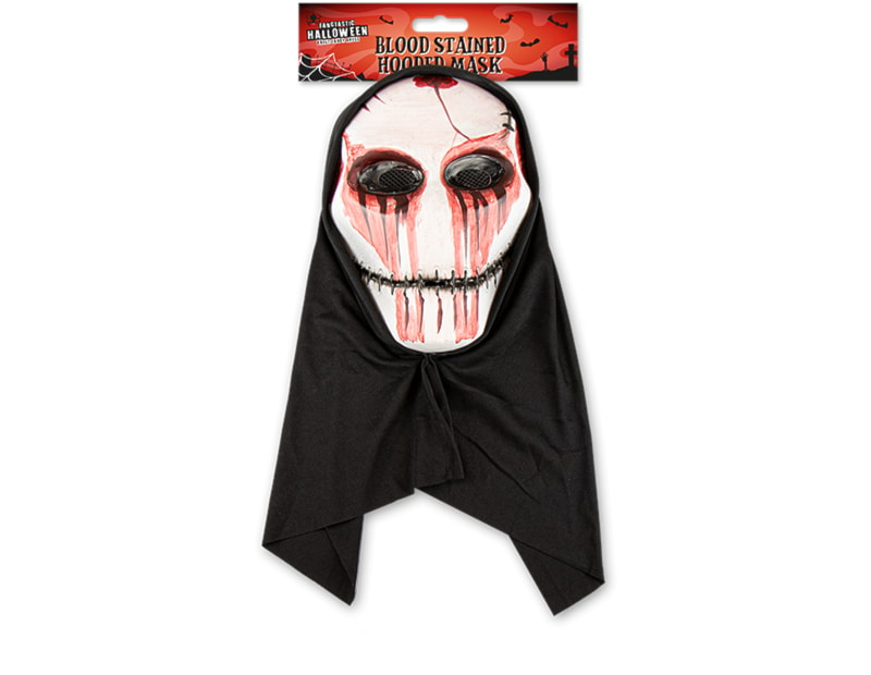 Wholesale Halloween Blood Stained Hooded Mask