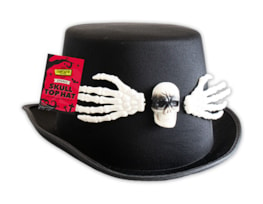 Wholesale Adult's Skull Top Hat