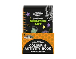 Wholesale Spooky Halloween Scratch Art Book PDQ