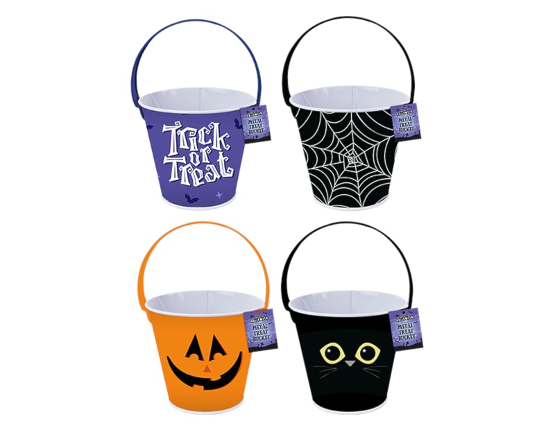 Wholesale Halloween Metal Treat Bucket