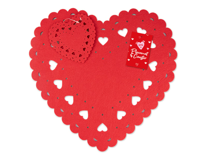 Wholesale Valentine's Heart Placemats