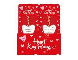 Wholesale Heart Keyring PDQ