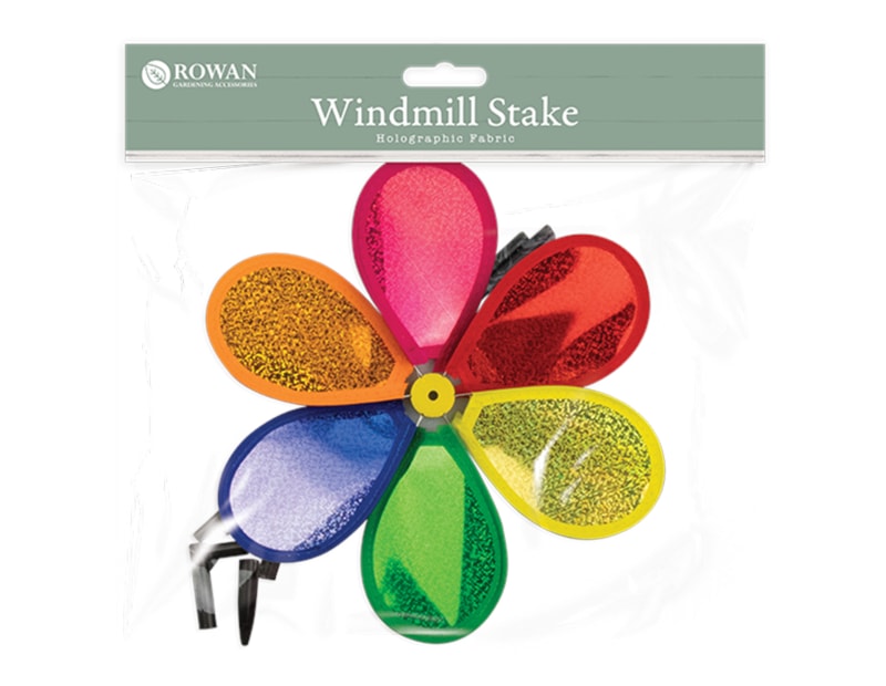 Wholesale Holographic Fabric Windmill on stick | Gem imports Ltd.