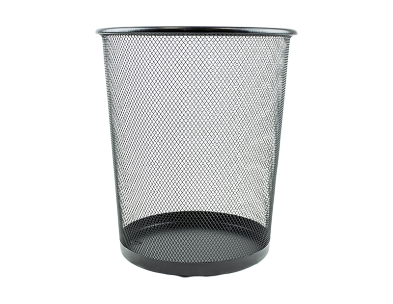 Wholesale Black Metal Waste Paper Bins