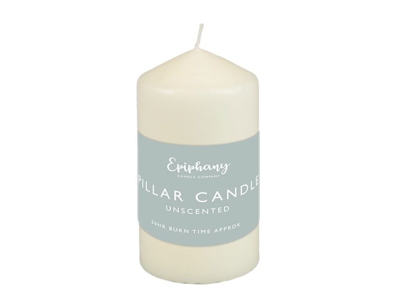 Wholesale Unscented Pillar Candle Medium