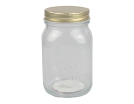 Wholesale Glass Jar with Metal Screw Top Lid 500ml