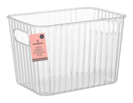 Wholesale Midi Ribbed Storage Tub 16X24.3X16.8cm