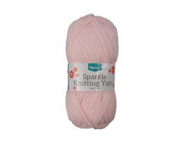 Wholesale ACRYLIC KNITTING YARN SPARKLE BABY PINK 50G