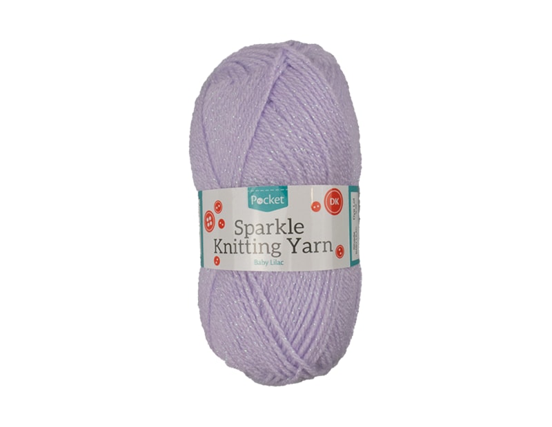 Wholesale ACRYLIC KNITTING YARN SPARKLE BABY LILAC 50G