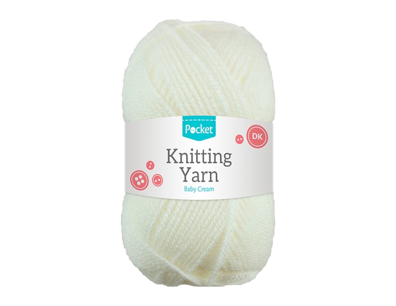 Wholesale Acrylic Knitting Yarn baby Cream 75g