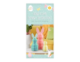 Wholesale Honeycomb Bunny Decorations 3pk