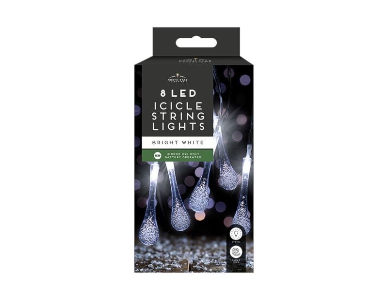 Wholesale Icicle String Lights - 8 LEDs