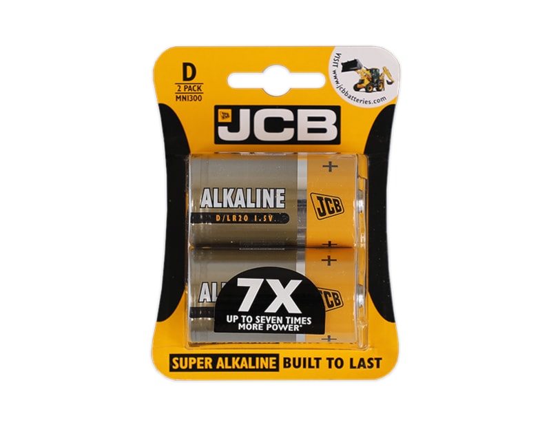 Wholesale JCB LR20/D BATTERIES SUPER ALKALINE 2PK