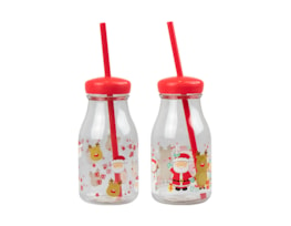 Wholesale Kids Plastic Milk Jar & Straw