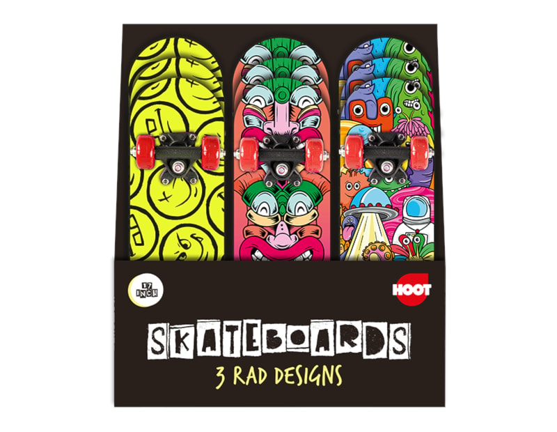 Wholesale Kids Printed Skateboard 17" PDQ