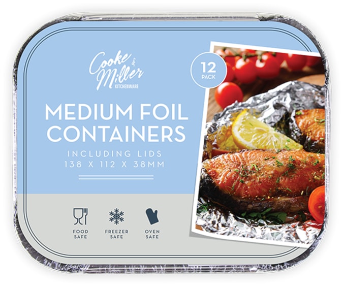 Wholesale Medium Foil Containers & Lids