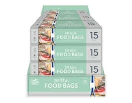 Wholesale Slide Zip Food Bags 15pk CDU