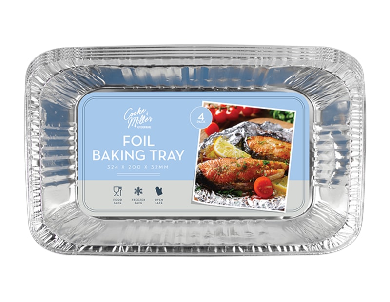 Wholesale Foil Baking Trays 4pk