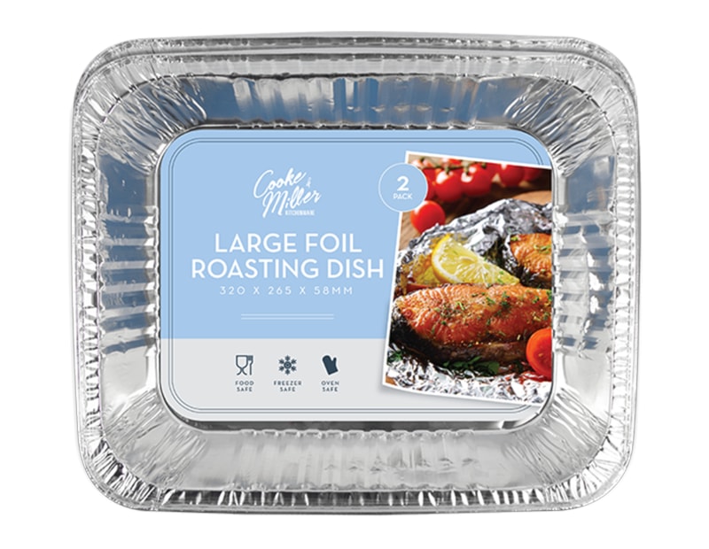 Wholesale Large Foil Roasting Dishes 2pk