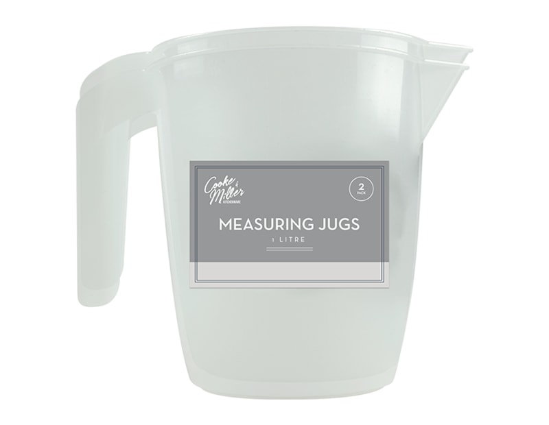 Wholesale Measuring Jugs 1 Litre - 2 Pack