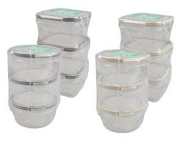 Wholesale Mini Clip Lock Containers 3pk