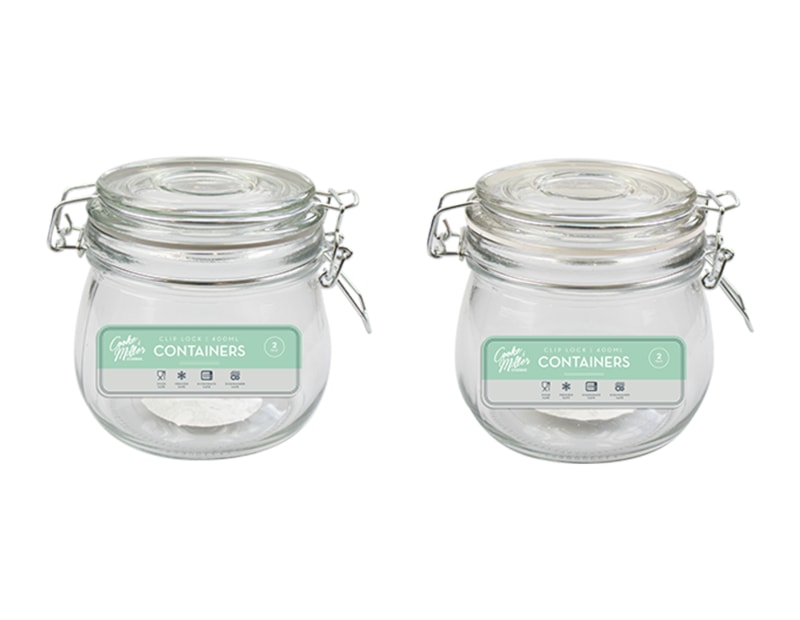 Wholesale Glass Jar with Clip Top Lid 450ml