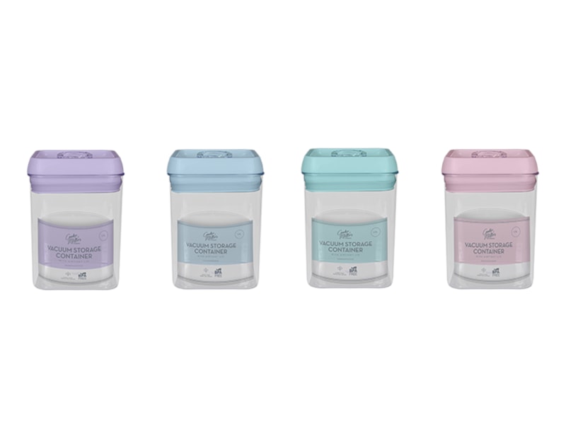 Wholesale Pastel Vacuum Storage Container With Airtight Lid