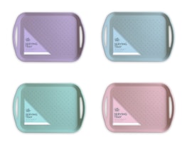 Wholesale Pastel Large Anti Slip Serving Tray