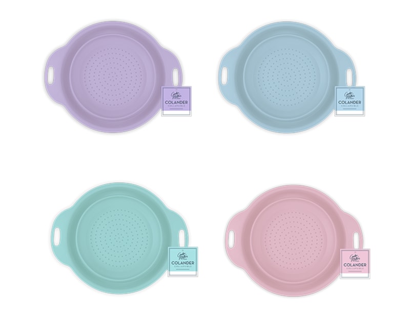 Wholesale Pastel Collapsible Colander