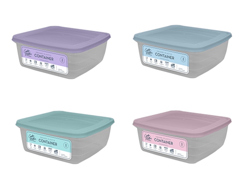 Wholesale Pastel Plastic Container 3L