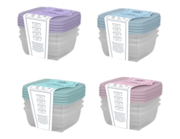 Wholesale Pastel Plastic Container 4pk