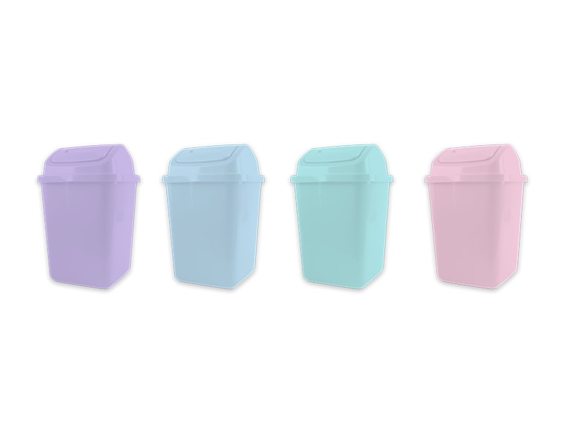 Wholesale Pastel Plastic Swing Top Bin