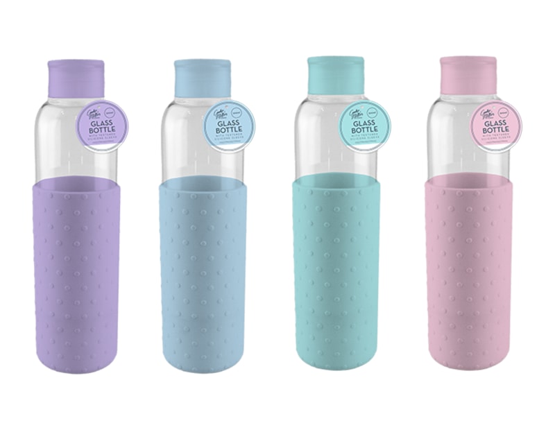 Wholesale Pastel Glass Water Bottle