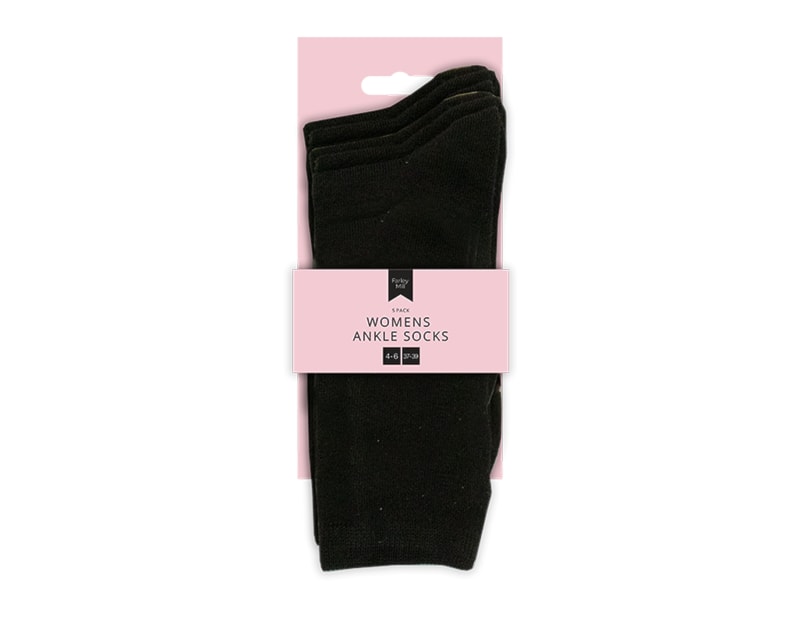 Wholesale Ladies Ankle Socks 5 Pairs