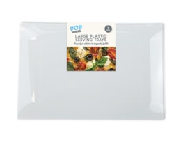 Wholesale Large Plastic Serving Trays 2pk