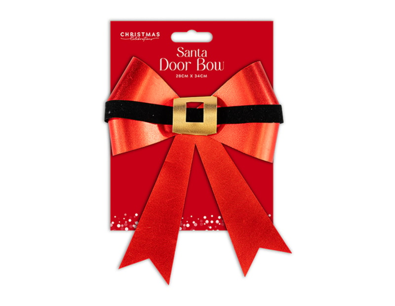 Wholesale Large Santa Door Bow 28cm x 34cm