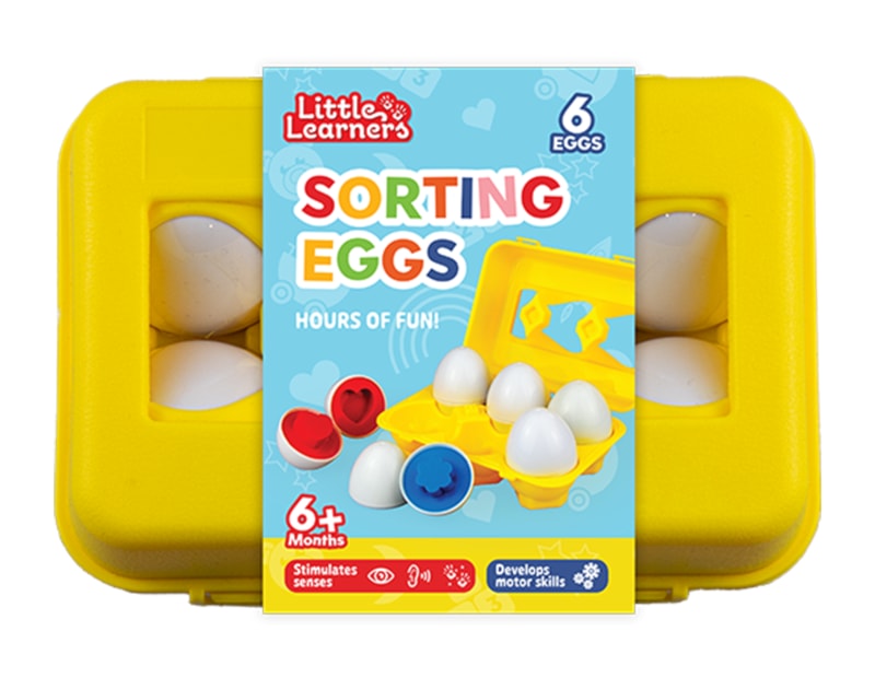 Wholesale Little Learners Matching Eggs 6pk