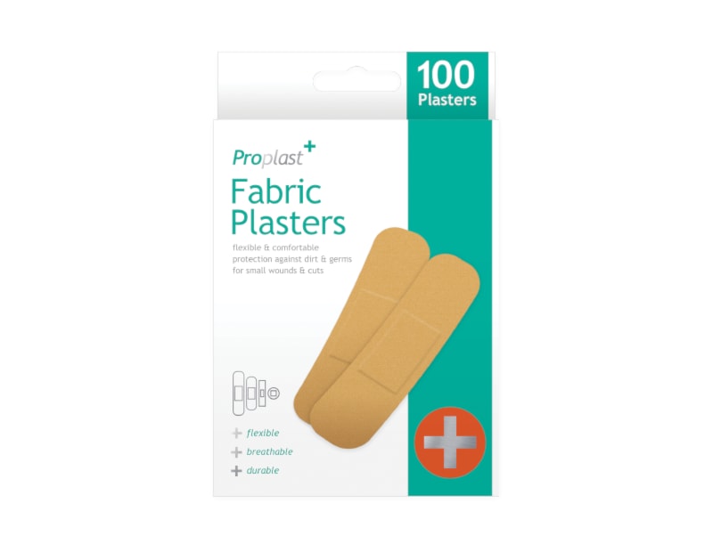 Fabric Plasters - 100 Pack