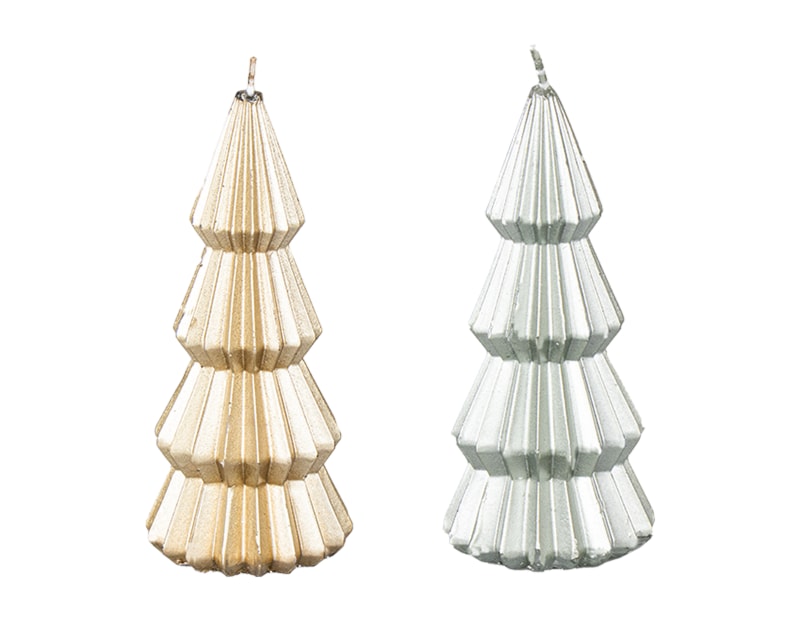 Wholesale Metallic Christmas Tree Candle