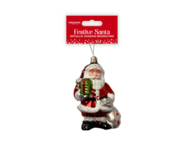 Wholesale Metallic Santa Decoration