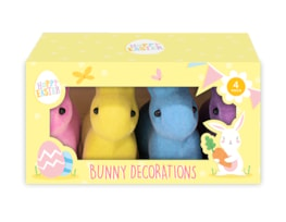 Wholesale Mini Flocked Bunny Decorations | Gem imports.