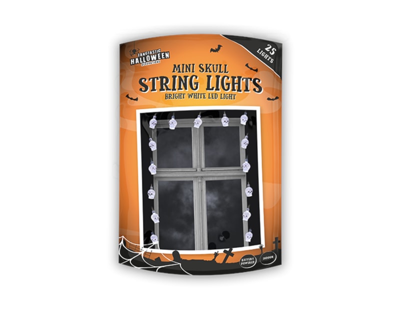 Wholesale Mini skull string lights | Gem imports Ltd.