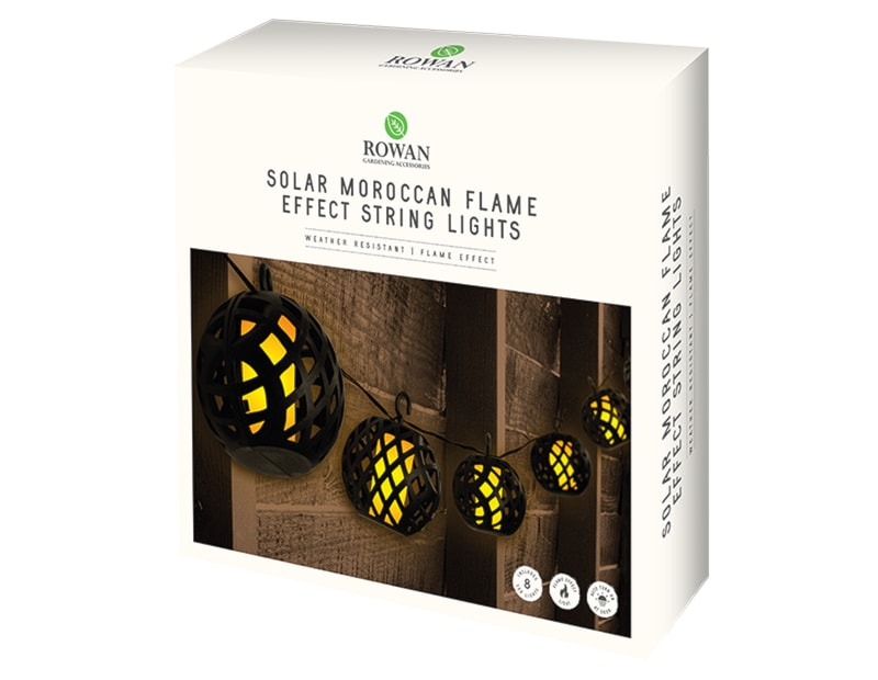 Wholesale Moroccan Flame effect solar string light | Gem imports Ltd.