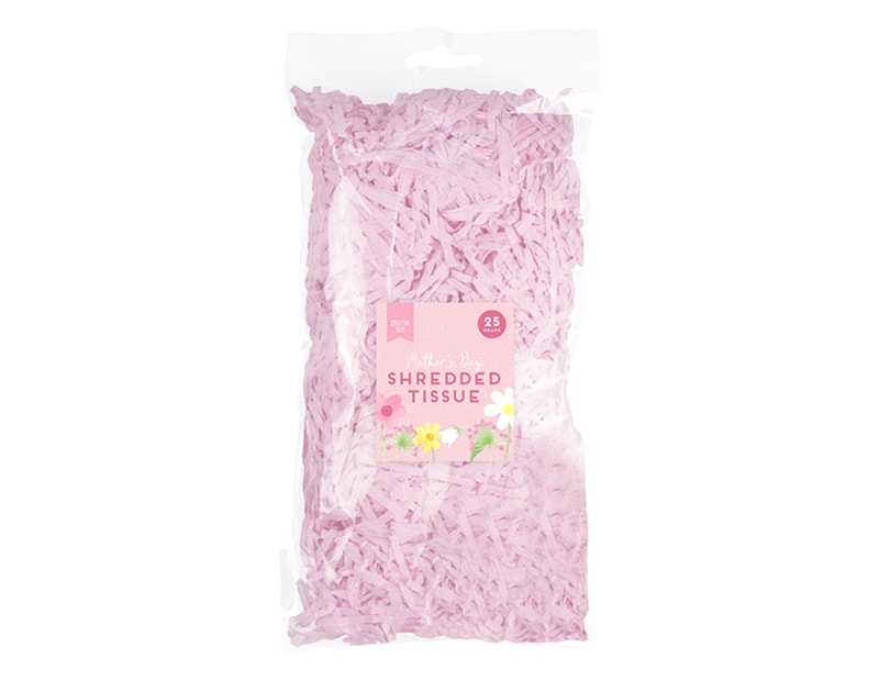 Pink Shredded Tissue Paper 25g