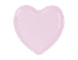 Pink Ceramic Heart Plate