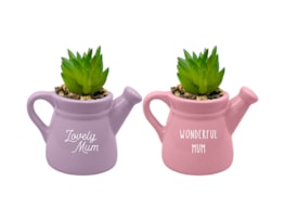 Wholesale Mother's Day ceramic watering can ornament 11. 5