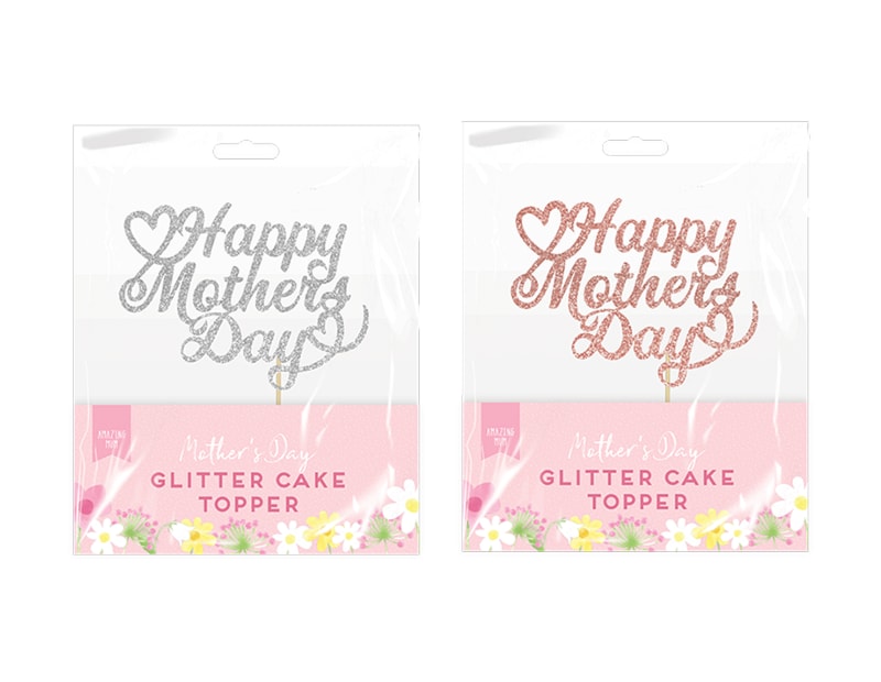 Wholesale Mother's Day Glitter Cake Topper