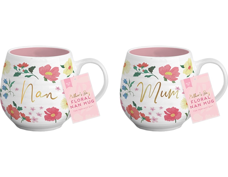 Wholesale Mother's Day Floral Ceramic Mug